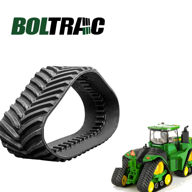 R571655 R571658 John Deere 18'' 457mm Μπροστινή Πίσω Λαστιχένια ράγα για τρακτέρ 8RX